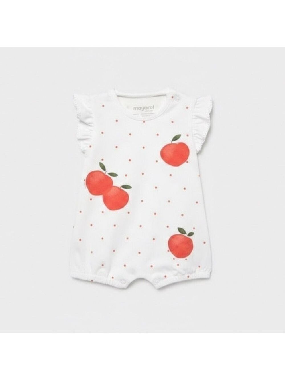 Size 6-9 months Mayoral White and Red Bodysuit